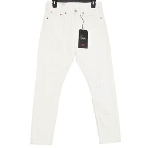 NWT Levis Jeans Premium Big E 501 Skinny Button Fly Y2K Minimalist 27x28 Flawed